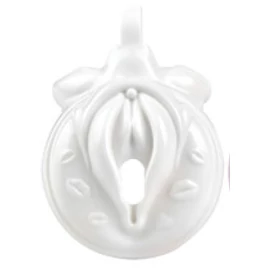 Sissy Kiss – prémium fehér szexi zár cage 3.5 x 3.8cm