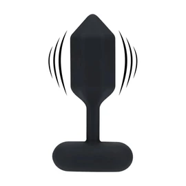 Hexagonal L vibrációs szilikon anál dildó fekete