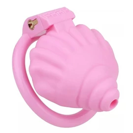 Shellina ketrec 6,5x4,5 cm rózsaszín