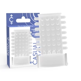 CASUAL LOVE - átlátszó vibráló maszturbátor gyűrű