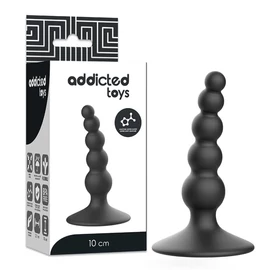 ADDICTED TOYS - 10 cm hosszú anális dugó fekete
