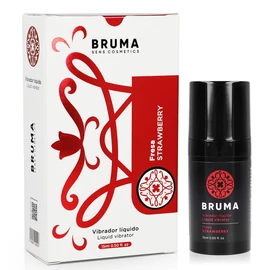 BRUMA – prémium folyékony vibrátor, ultra csúszós eper 15 ml
