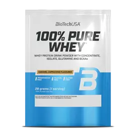 100% Pure Whey tejsavó fehérjepor - karamell-cappuccino - 28g - BioTech USA