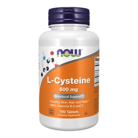 L-Cysteine 500 mg - 100 tabletta - NOW Foods