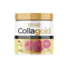 CollaGold Marha és Hal kollagén italpor hialuronsavval - Raspberry - 150g - PureGold