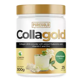 CollaGold Marha és Hal kollagén italpor hialuronsavval - Eldelflower - 300g - PureGold