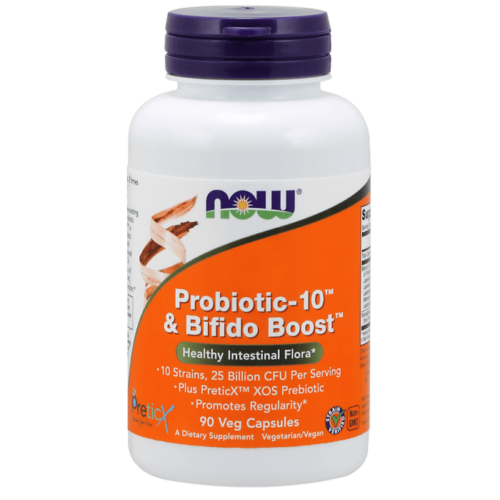 NOW  Probiotic-10™ & Bifido Boost™ 90 Veg Capsules