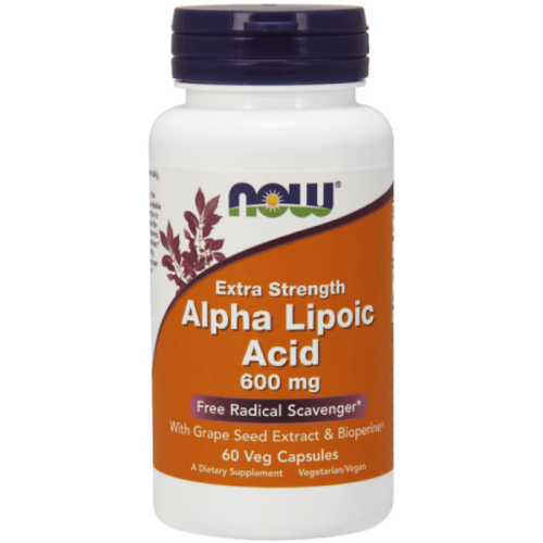 Now Alpha Lipoic Acid 600mg 60Veg Caps