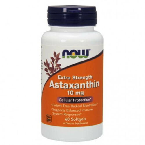 Now Astaxanthin Extra Strength 10 mg - 60 Softgels