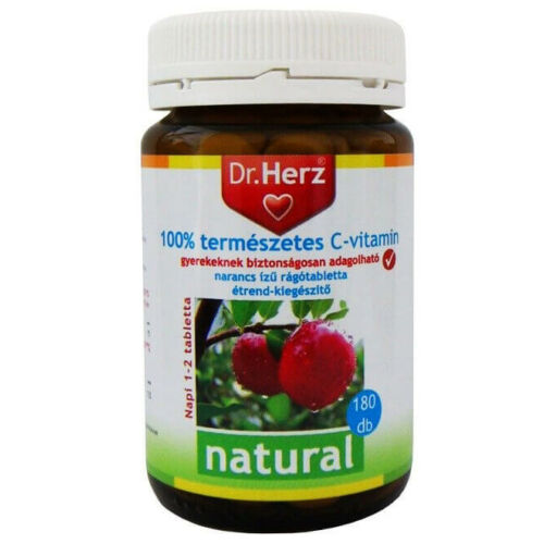 Dr. Herz 100% természetes C-vitamin Acerolából 180 db