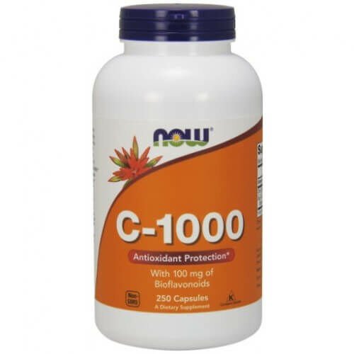 NOW 1000 mg C-vitamin, bioflavonoiddal és rutinnal 250 kapszula