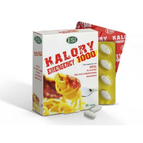 ESI Kalory emergency - Nopal kaktusz alapú tabletta, csökkenti az együtt elfogyasztott ételek GI- értékét. Natur Tanya