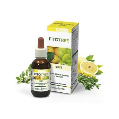 ErbaVita FitoTree Baktériumölő, fertőtlenítő grapefruit, teafa, rozmaring és kakukkfű olaj  - Külsőleg/Belsőleg! 30 ml Natur Tanya