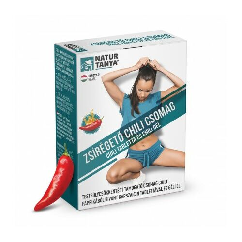 Natur Tanya Zsírégető Chili csomag - testsúlycsökkentést támogató csomag chili paprikából kivont kapszaicin tablettával és géllel