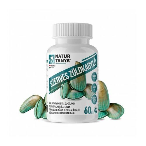 Natur Tanya új-zélandi Zöldkagyló 16 mg GAG kivonattal, adalékanyagoktól mentesen az ízületek egészségéhez