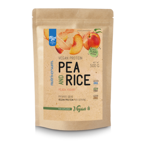Nutriversum Pea & Rice Vegan Protein - 500g - VEGAN - barack-joghurt