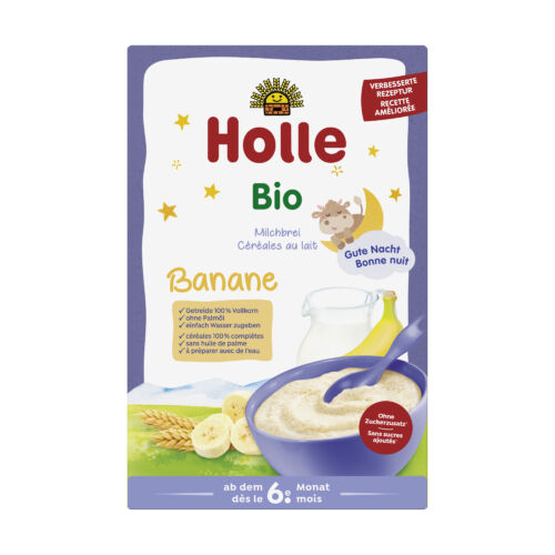 Holle bio banános tejkása 250 g