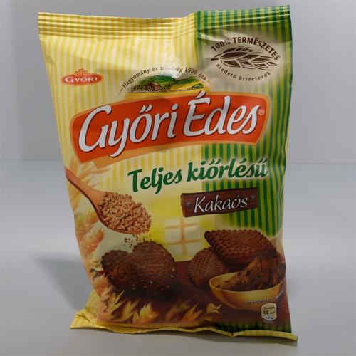 Győri Édes teljes kiőrlésű keksz kakaós 180 g