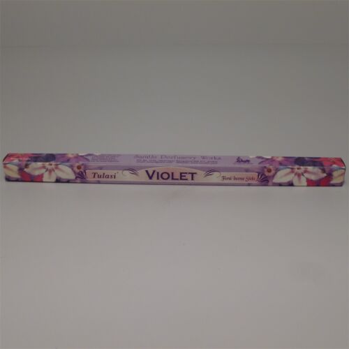 Füstölő tulasi hosszú violet 8 db