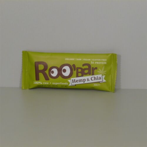 Roobar 100% raw bio gyümölcsszelet kender protein 30 g