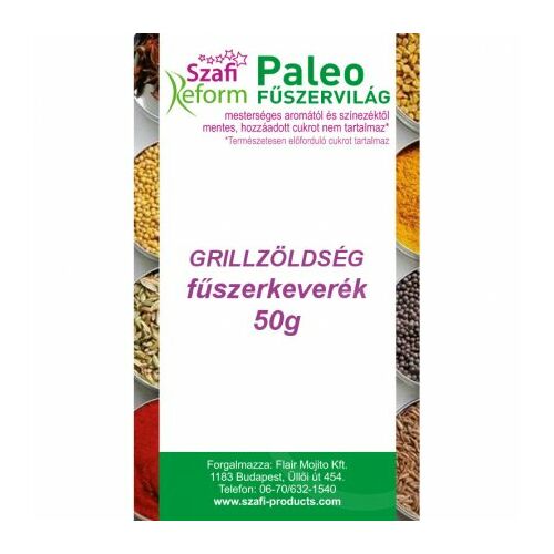 Szafi Reform paleo grillzöldség fűszerkeverék 50 g