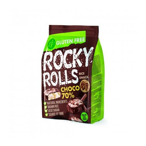 Rocky Rolls puffasztott rizs korong étcsoki bevonatban 70 g