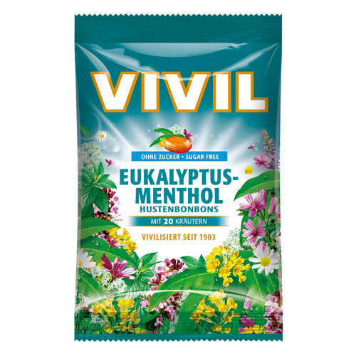 Vivil cukormentes mentolos eukaliptuszos torokcukor 60g
