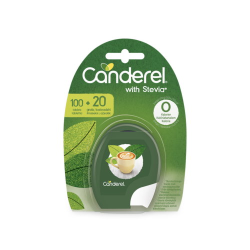 Canderel stevia alapú édesítőszer tabletta 100+20db-os 120 db