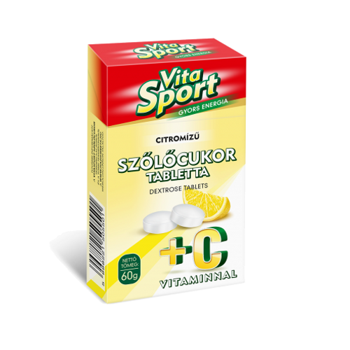Vitasport szőlőcukor citrom ízű dobozos 60 g