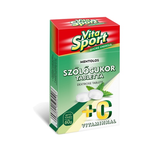 Vitasport szőlőcukor mentolos dobozos 60 g