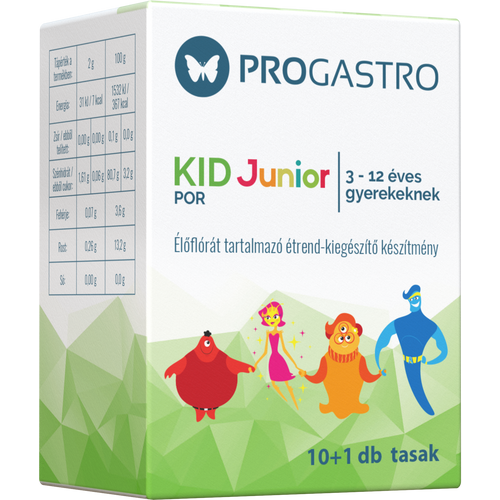 Progastro kid junior por 3-12 éves gyerekeknek 10+1db 11 db