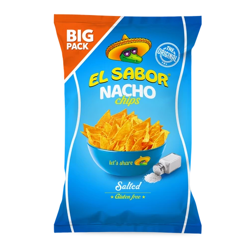 El sabor big nacho chips gluténmentes sós 180 g