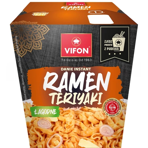 Vifon lunch box ramen teriyaki japán instant búzatésztás étel dobozban 85 g