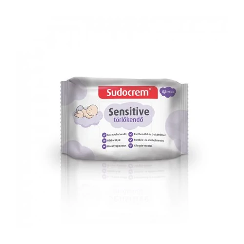 Sudocrem baba törlőkendő sensitive 55 db