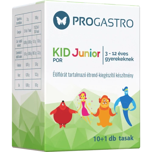 Progastro kid junior por 3-12 éves gyerekeknek 10+1db 11 db