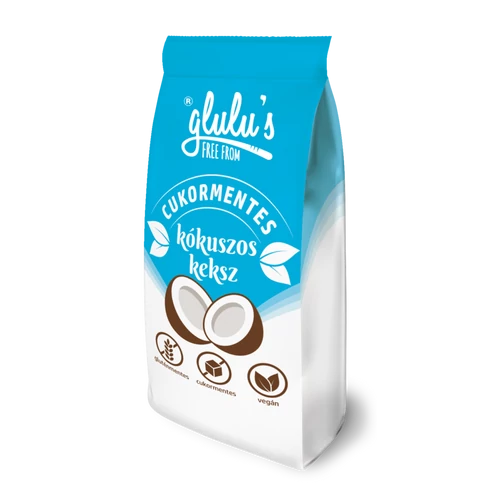 Glulu freefrom cukormentes kókuszos keksz 70 g