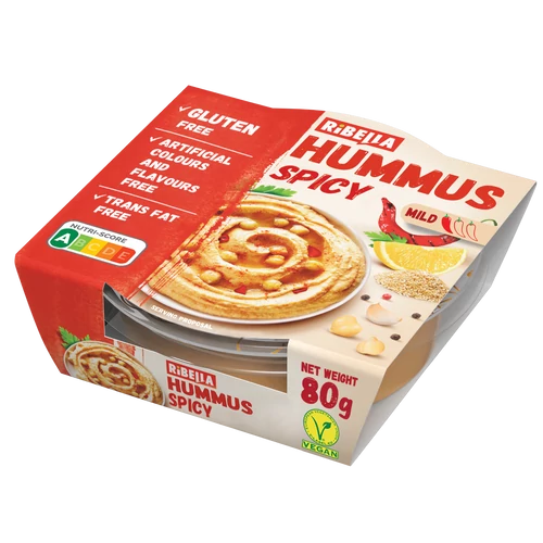 Ribella hummus kenhető csicseriborsó krém pikáns 80 g