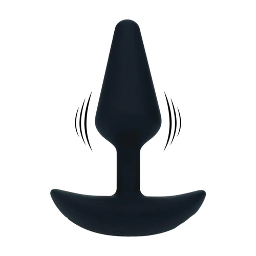 Klasszikus szilikon anál dildó S fekete