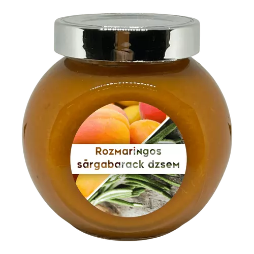 Rozmaringos sárgabarack dzsem - 190 ml - Tündérnektár