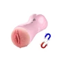 Kép 7/9 - Masturbator-Vibrating and Flashing Masturbation Cup USB 7+7 Function / Talk Mode (Pink)