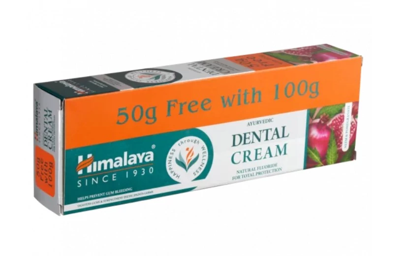 Himalaya herbals ajurvédikus fogkrém természetes fluoriddal és gránátalmával 100 g