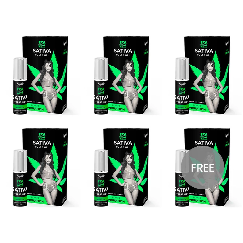 COQUETTE CHIC DESIRE - PULSE GEL SATIVA EXTRÉM VIBRÁCIÓS PRÉMIUM 6ML 5 + 1 INGYENES