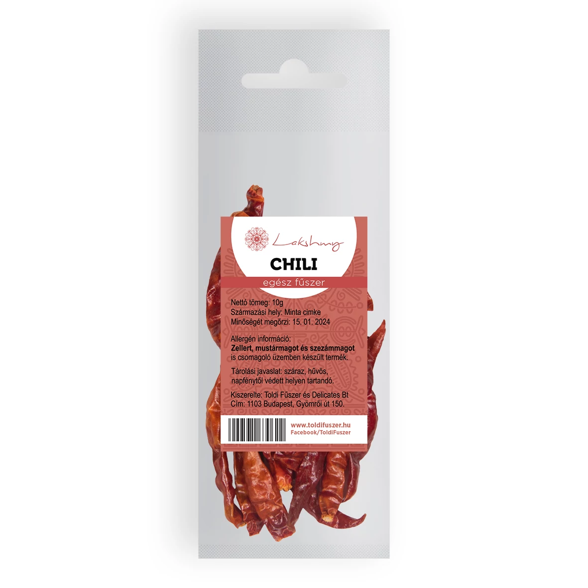 Lakshmy chilli egész 10 g