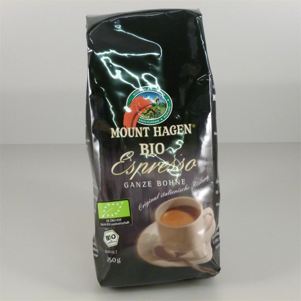 Mount Hagen bio szemes espresso kávé 250 g