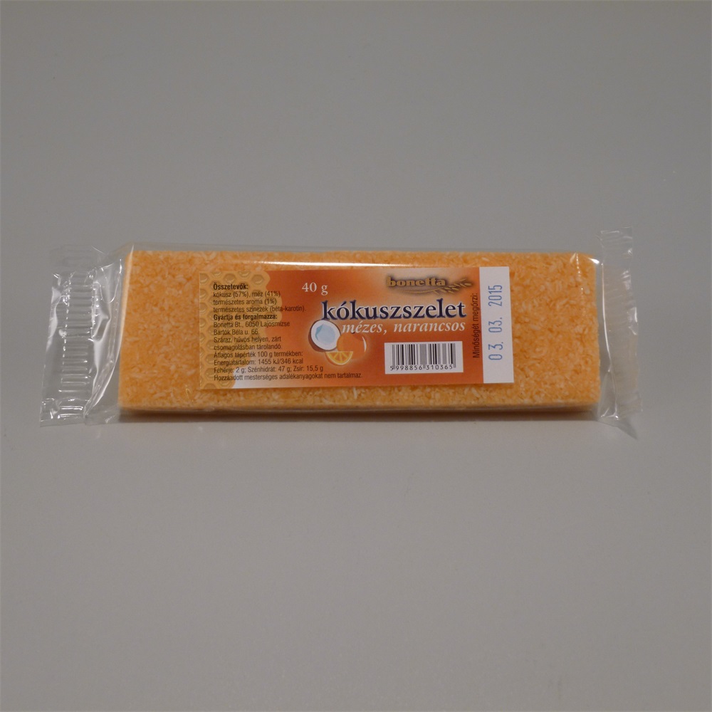 Bonetta kókuszszelet mézes-narancsos 40 g