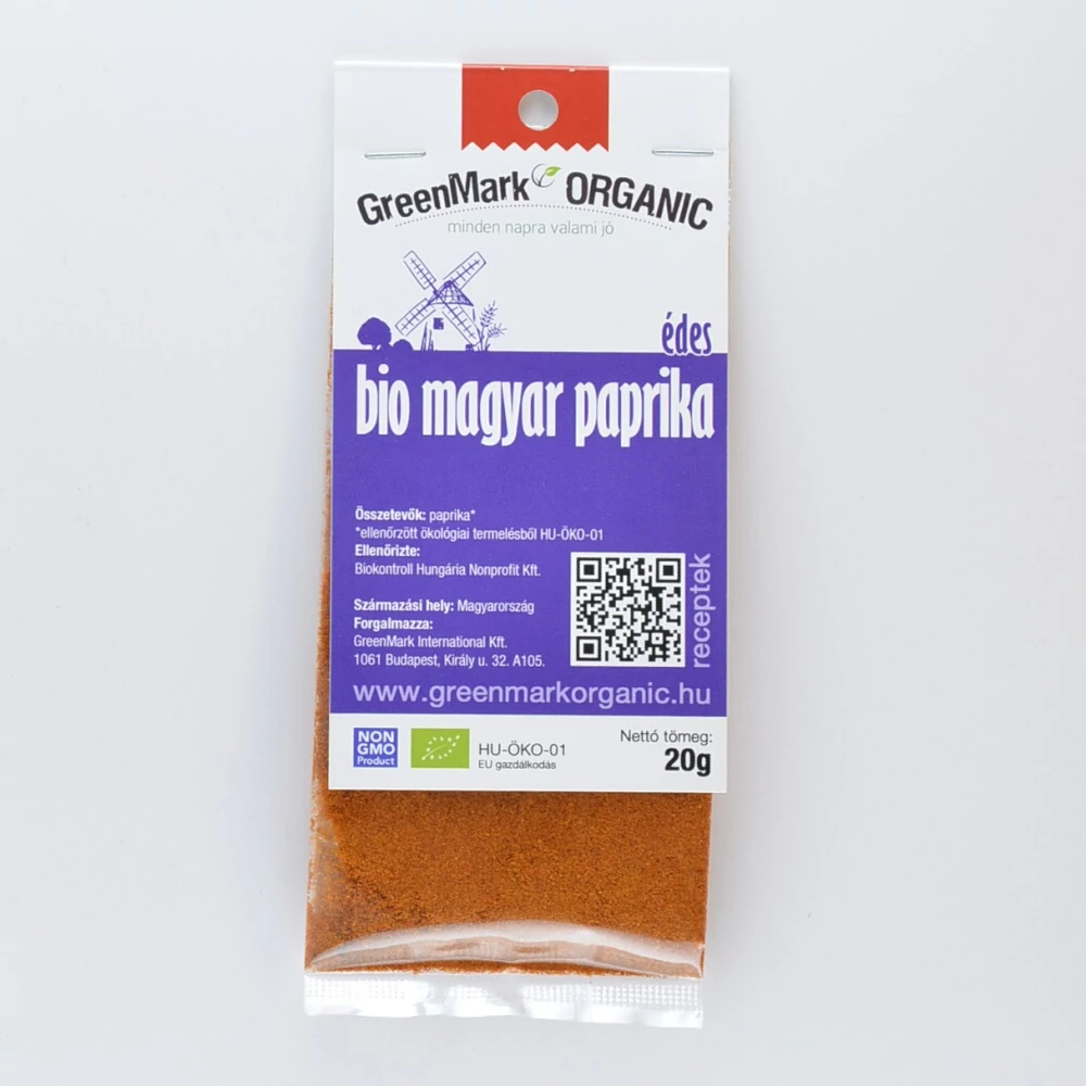 Greenmark bio magyar paprika édes 20 g