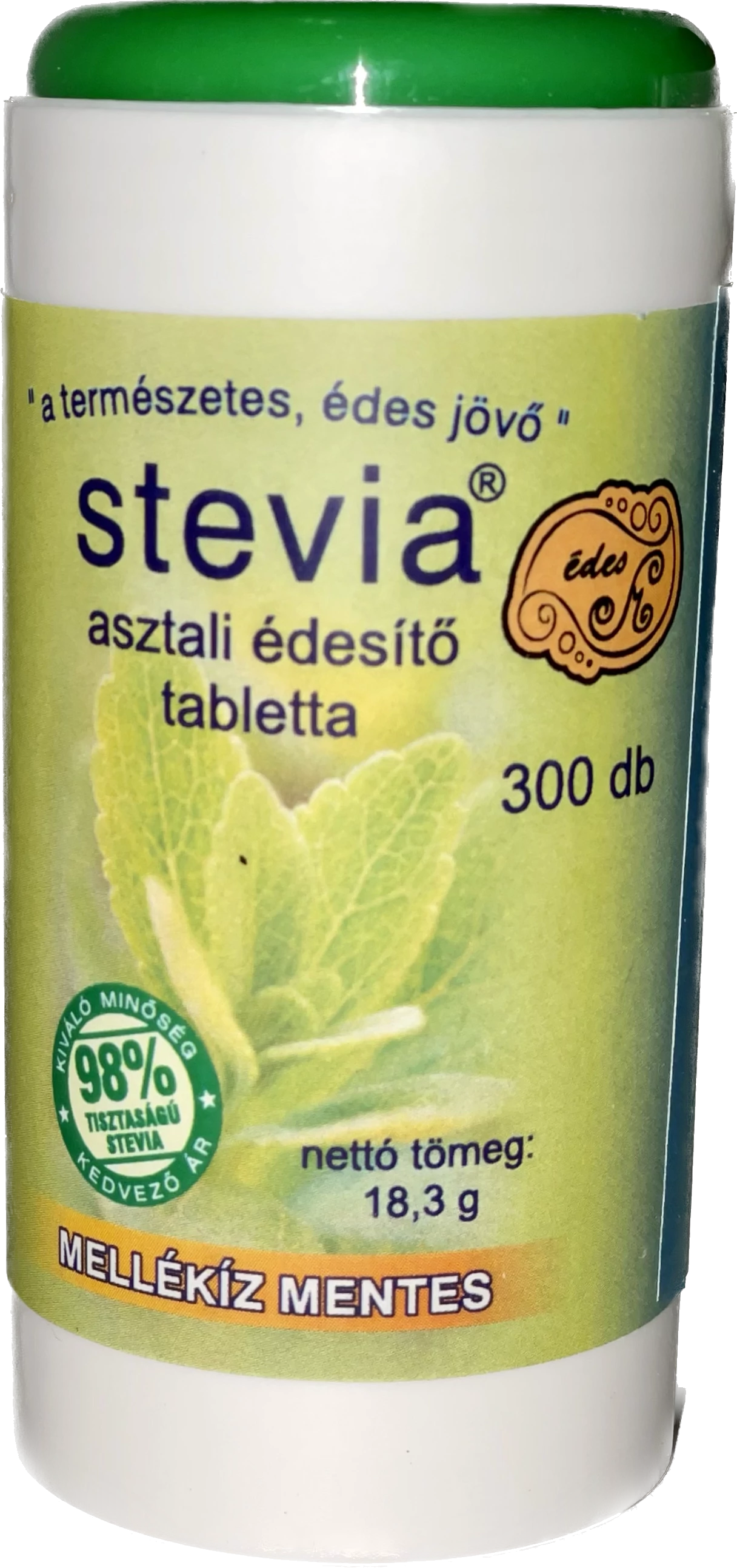 Stevia tabletta mellékíz mentes 300 db