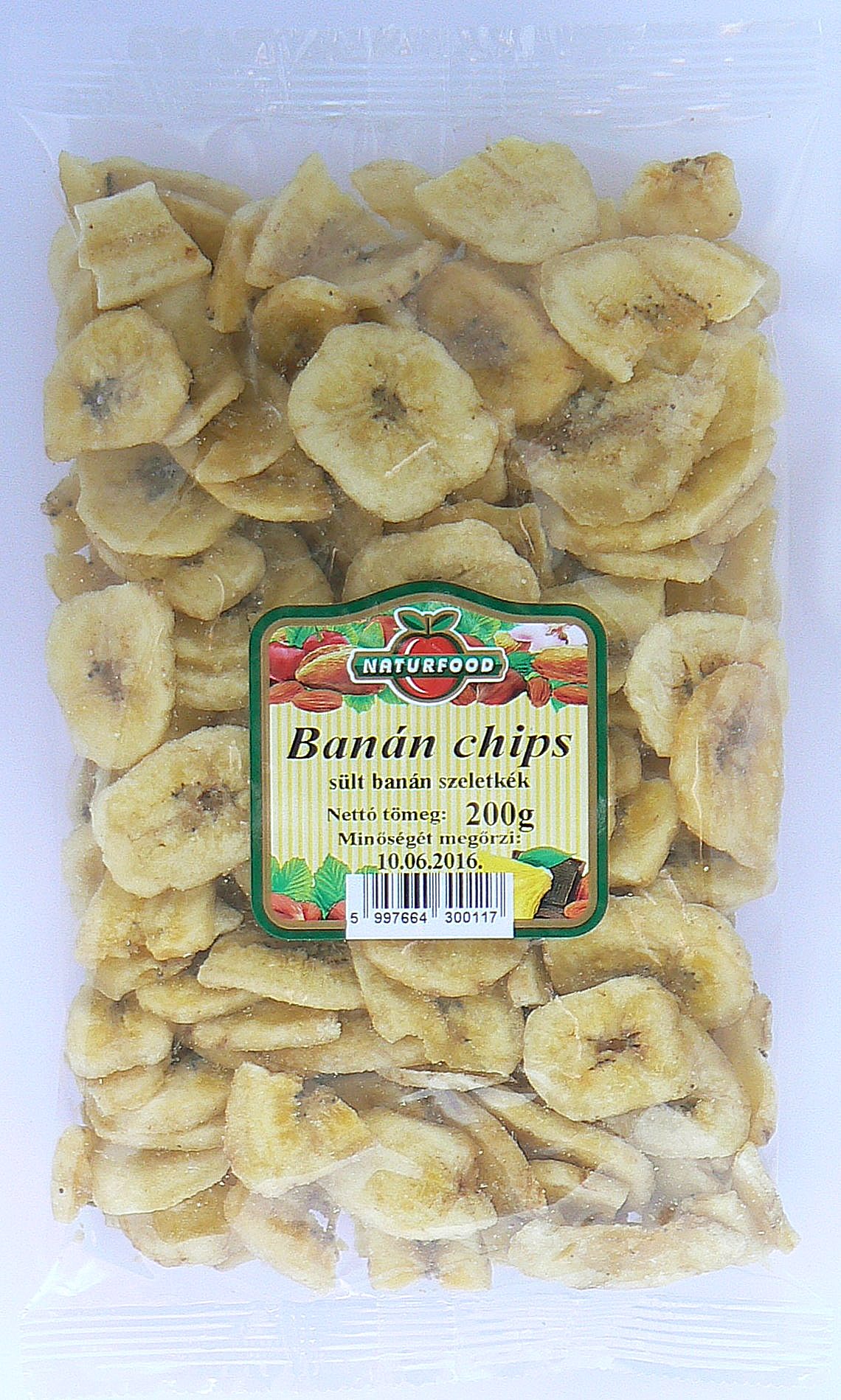 Naturfood banán chips 200 g