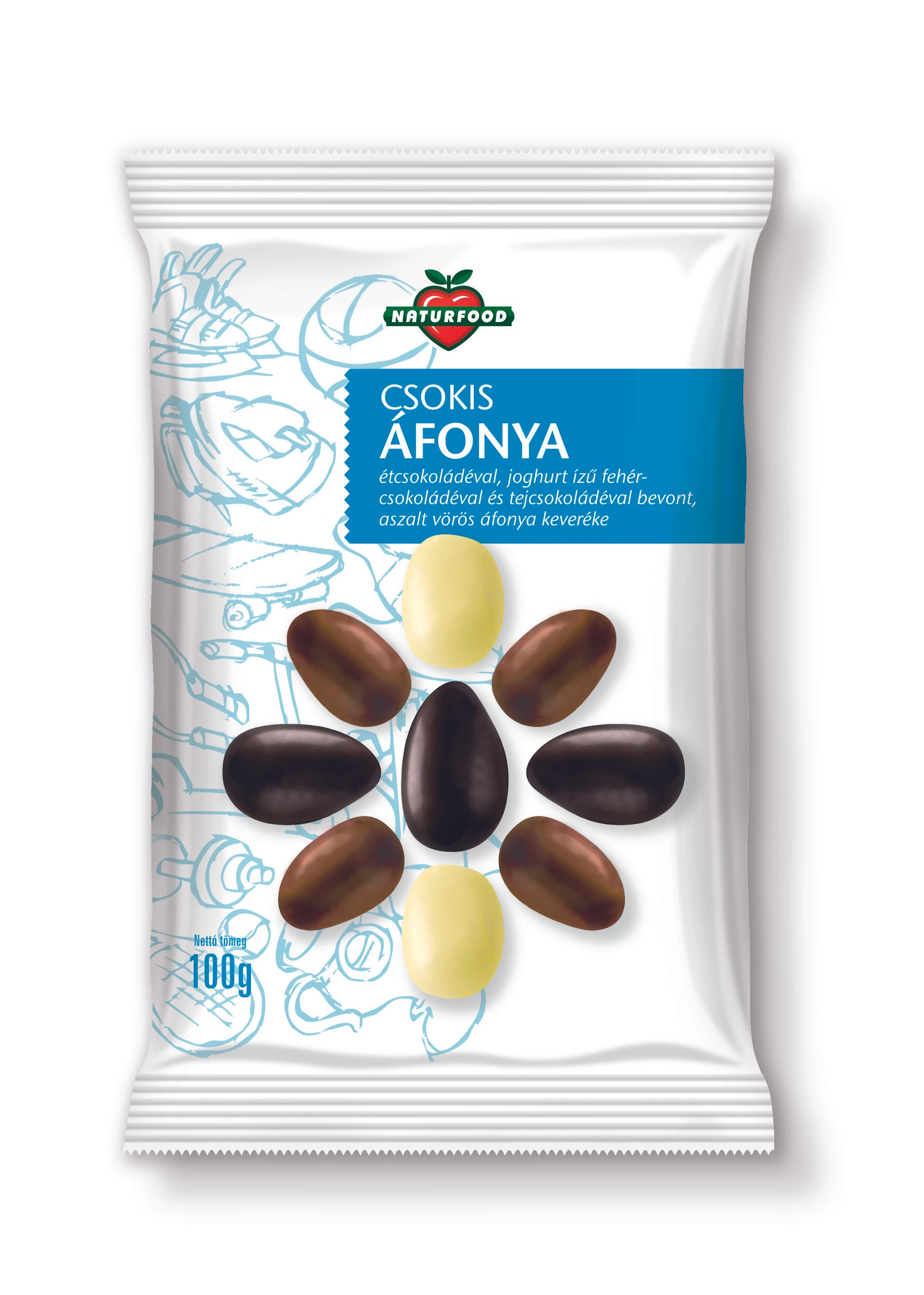 Naturfood csokis áfonya 100 g