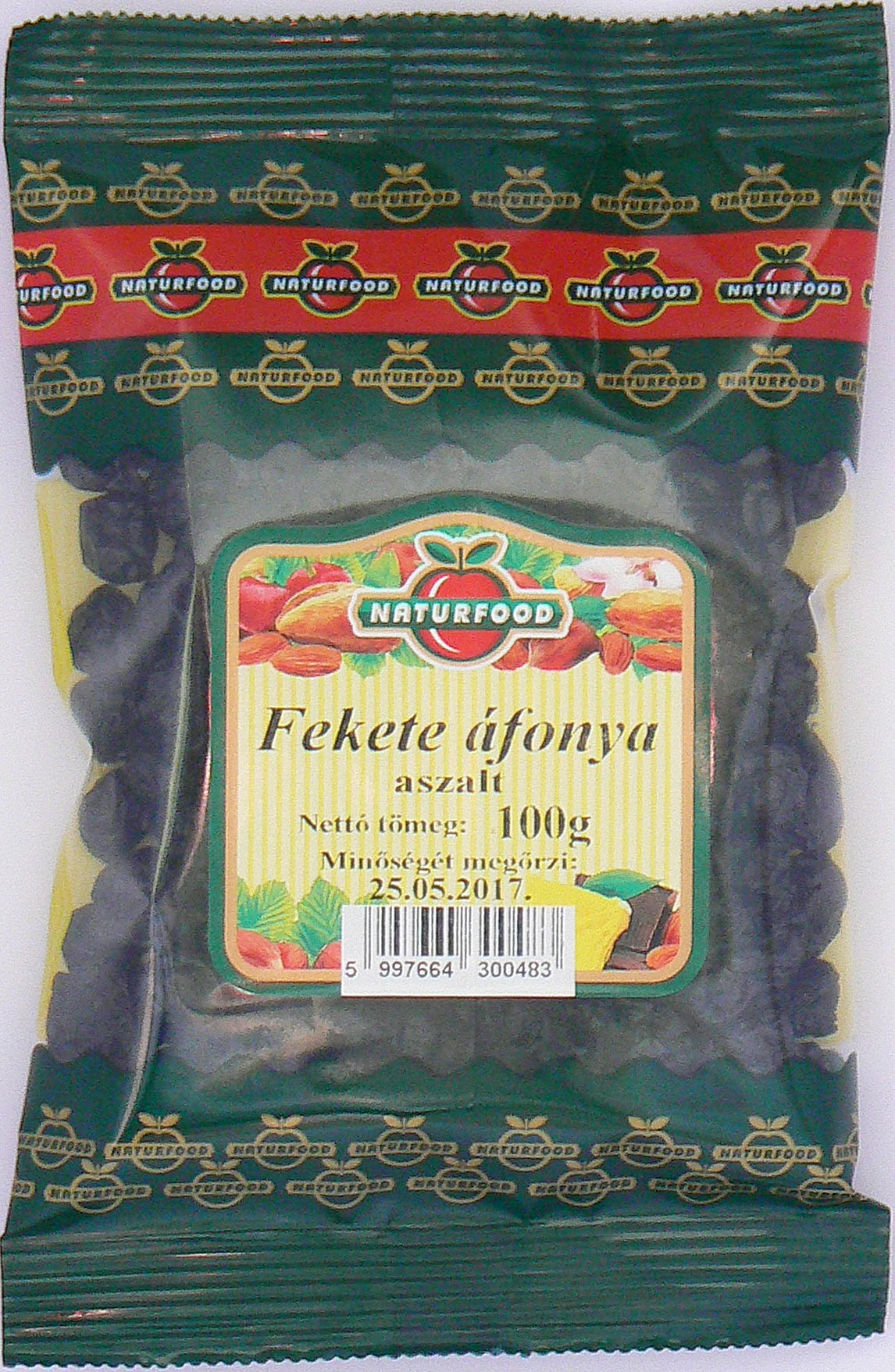 Naturfood aszalt fekete áfonya 100 g